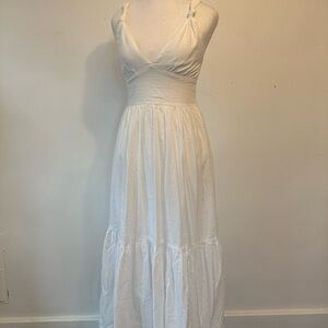 Abercrombie & Fitch White Maxi Dress